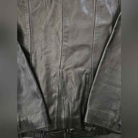 NWOT - Jones New York Black Leather Zippered Jacket - Size XL - Picture 7 of 9